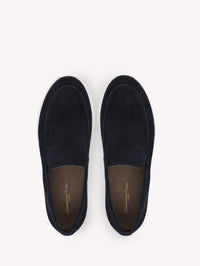 Sneakers Yachtclub en daim - Bleu