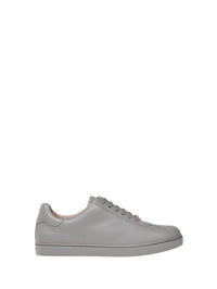 Baskets Ribbon en cuir lisse - Gris