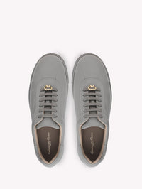Baskets Ribbon en cuir lisse - Gris