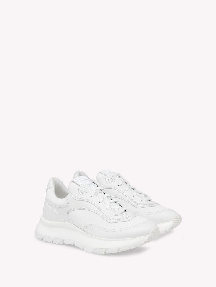 Baskets 24 en cuir lisse - Blanc