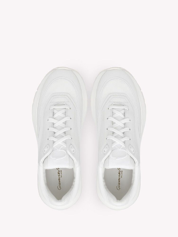 Baskets 24 en cuir lisse - Blanc