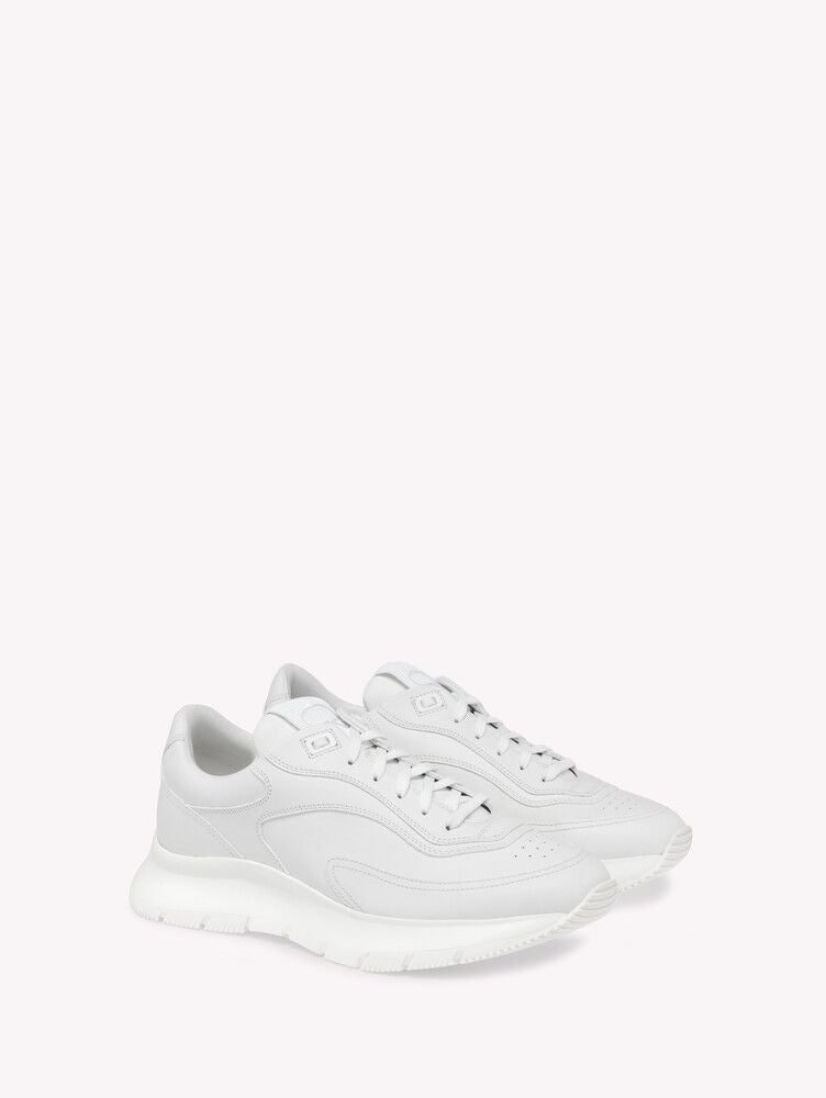 Baskets 24 en cuir lisse - Blanc