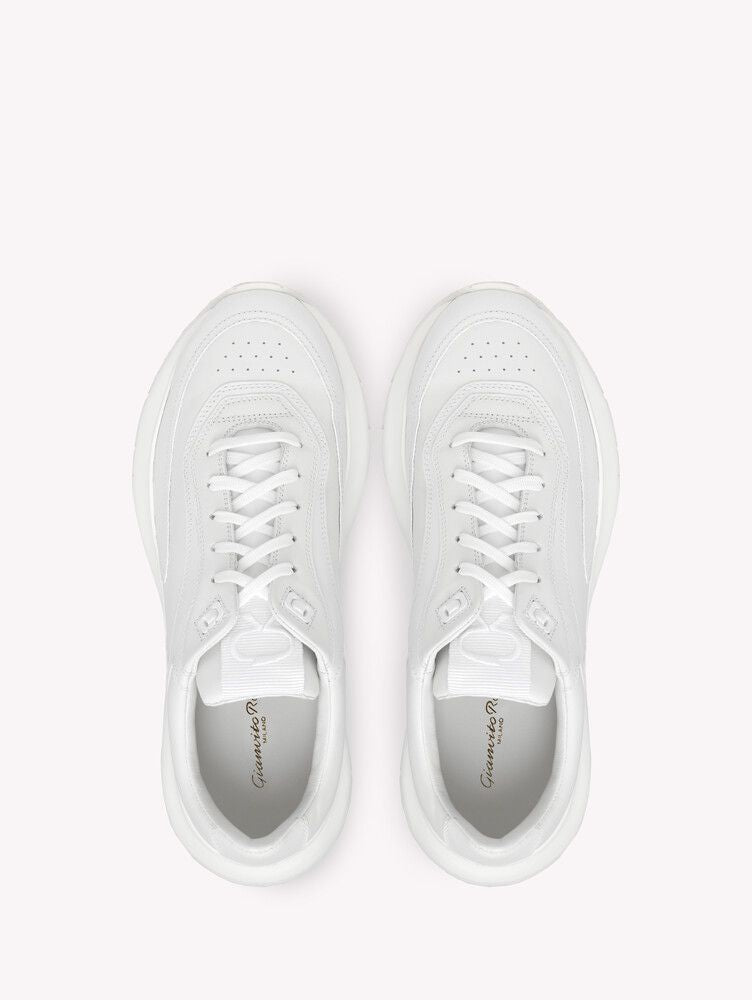 Baskets 24 en cuir lisse - Blanc