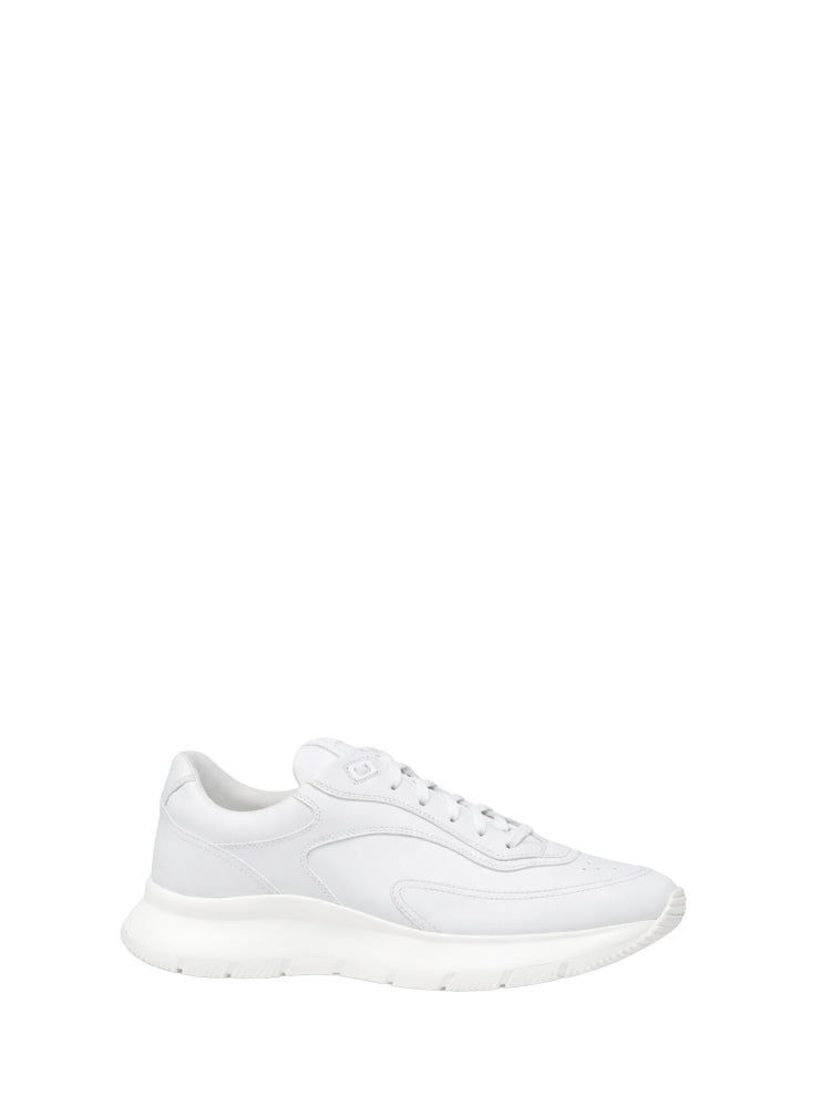 Baskets 24 en cuir lisse - Blanc