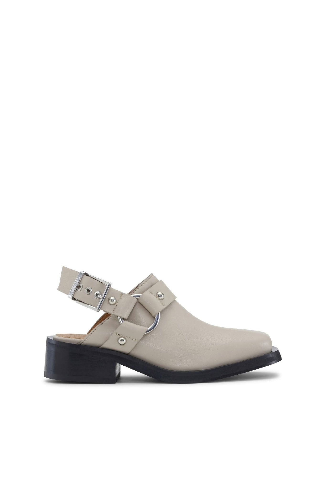 Mules à lanières en cuir - Safari