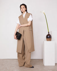 Manteau Hyto en laine - Khaki