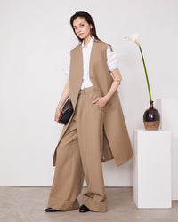 Manteau Hyto en laine - Khaki