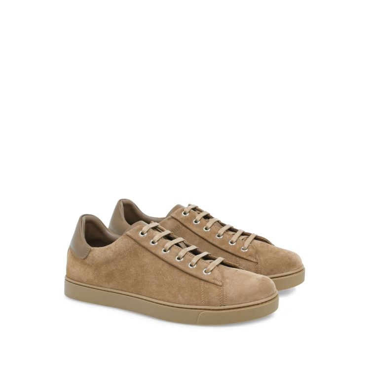Sneakers Low Top en daim - Marron