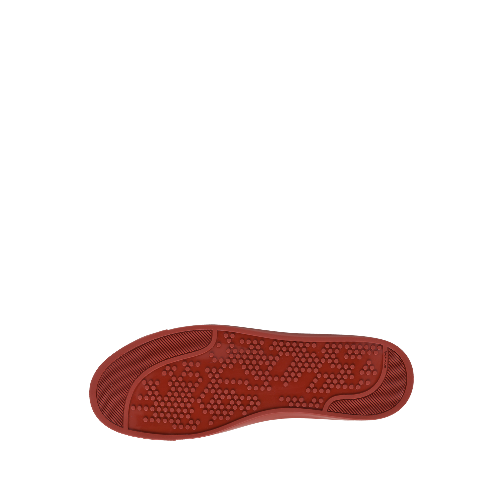 Sneakers Low Top en cuir grainé - Rouge