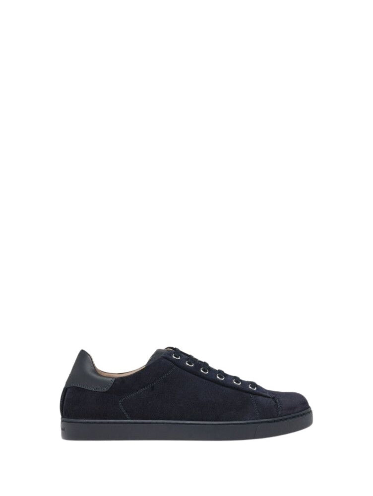 Baskets Low Top en daim - Bleu