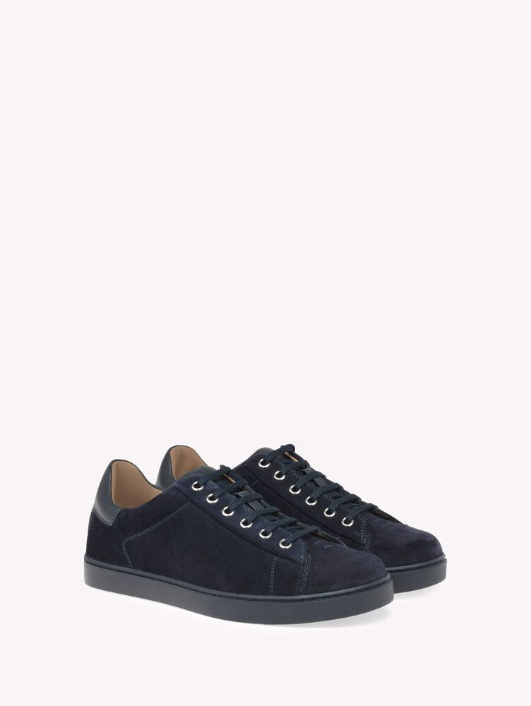 Baskets Low Top en daim - Bleu