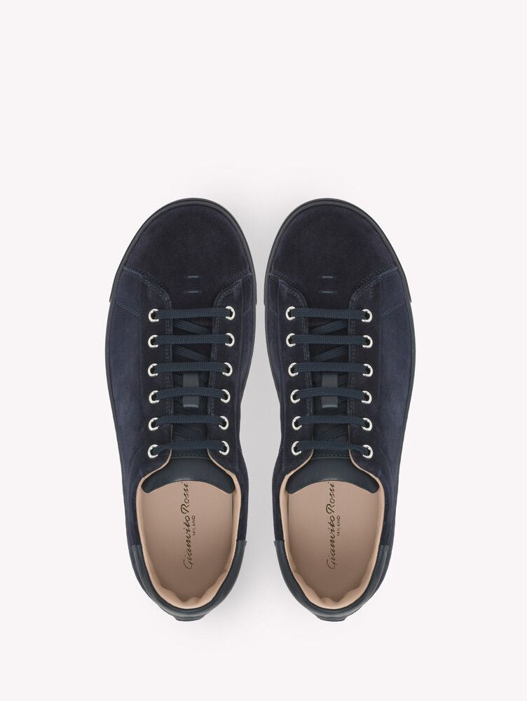 Baskets Low Top en daim - Bleu