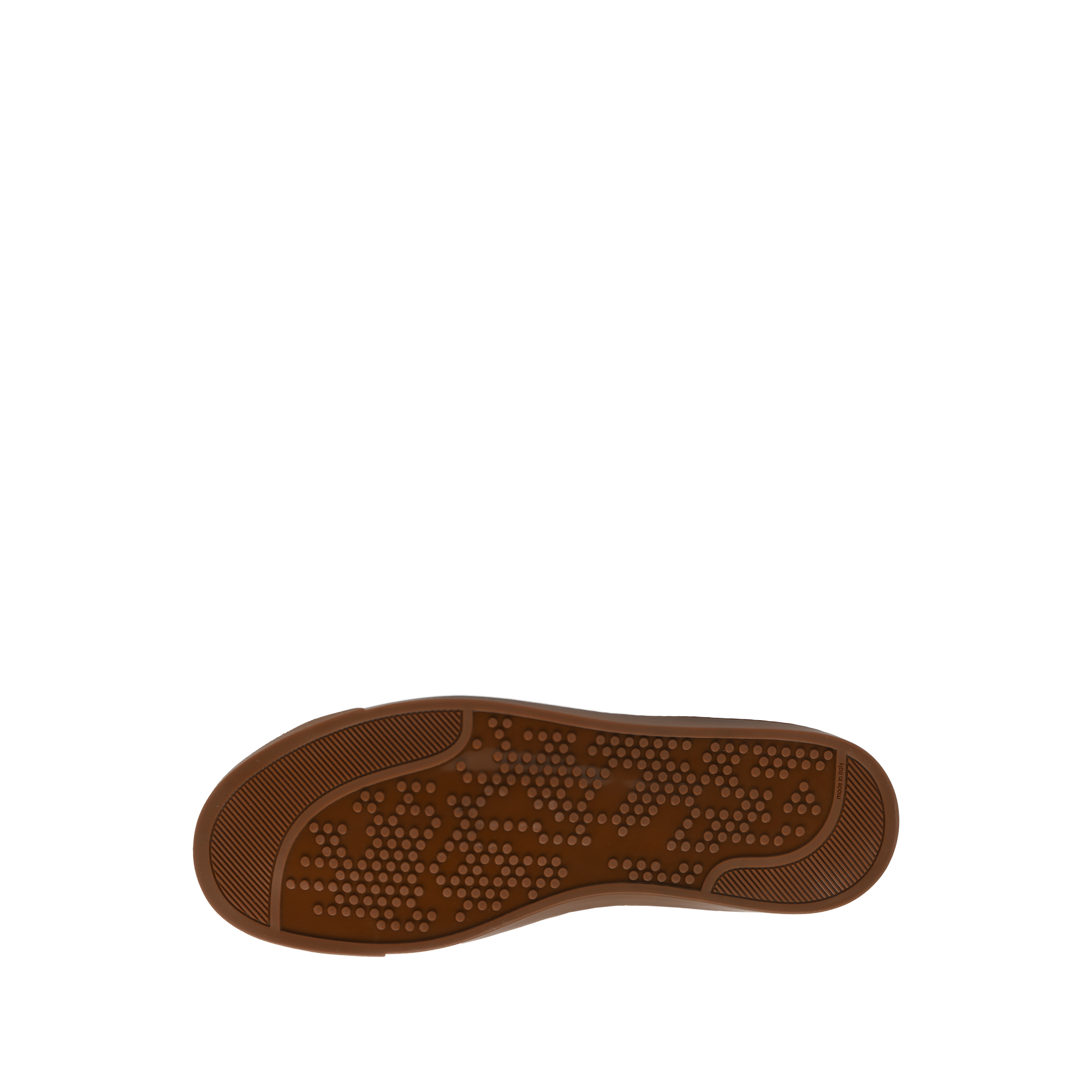 Sneakers Low Top en cuir grainé - Marron