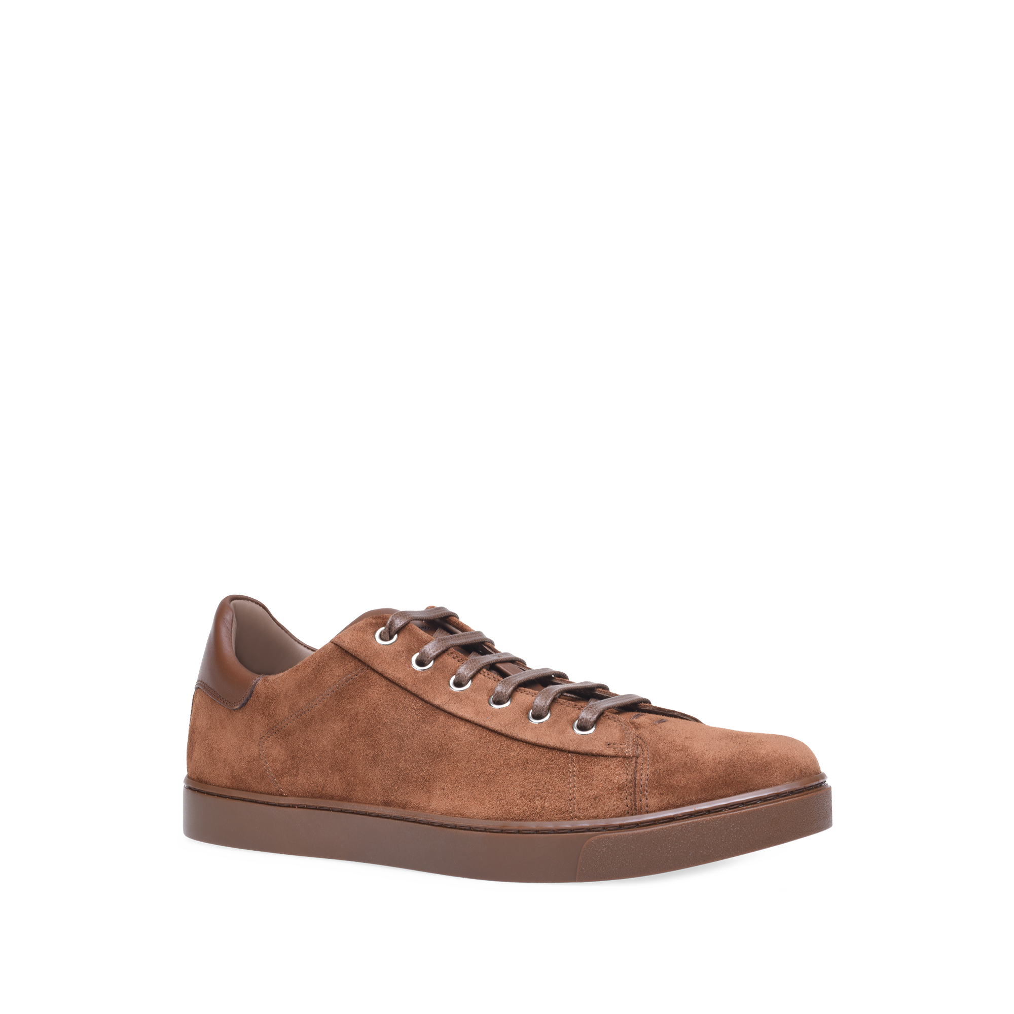 Baskets Low Top en daim - Marron