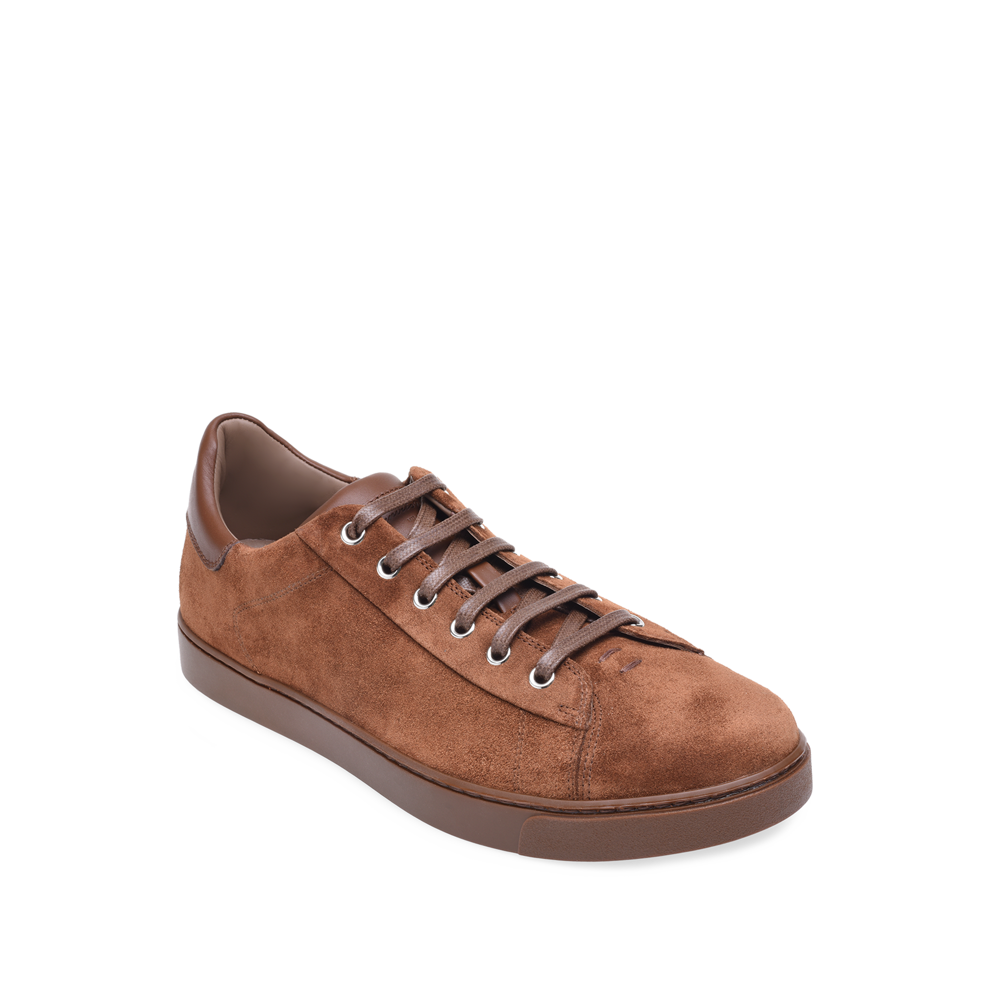 Baskets Low Top en daim - Marron