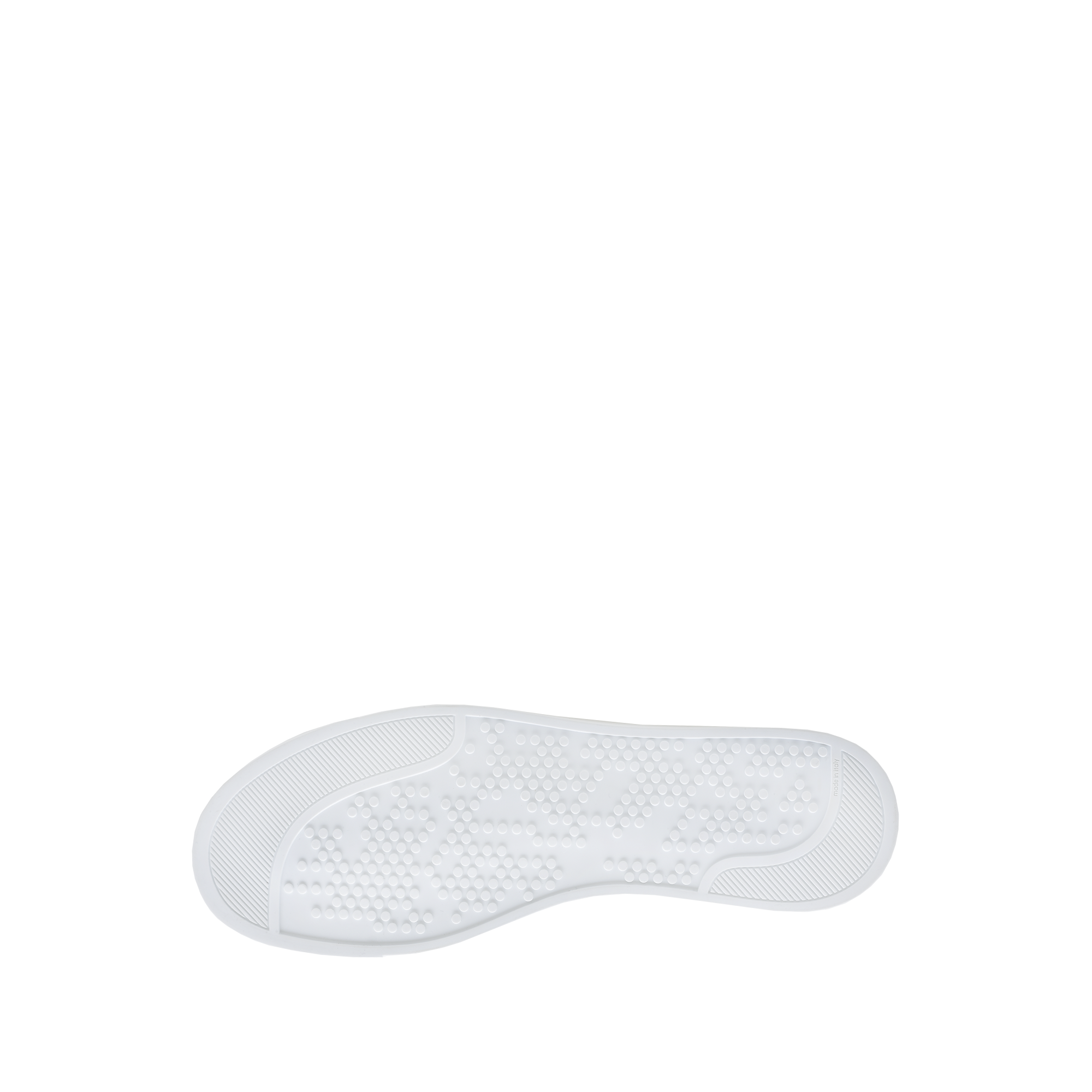 Sneakers Low Top en cuir grainé - Blanc