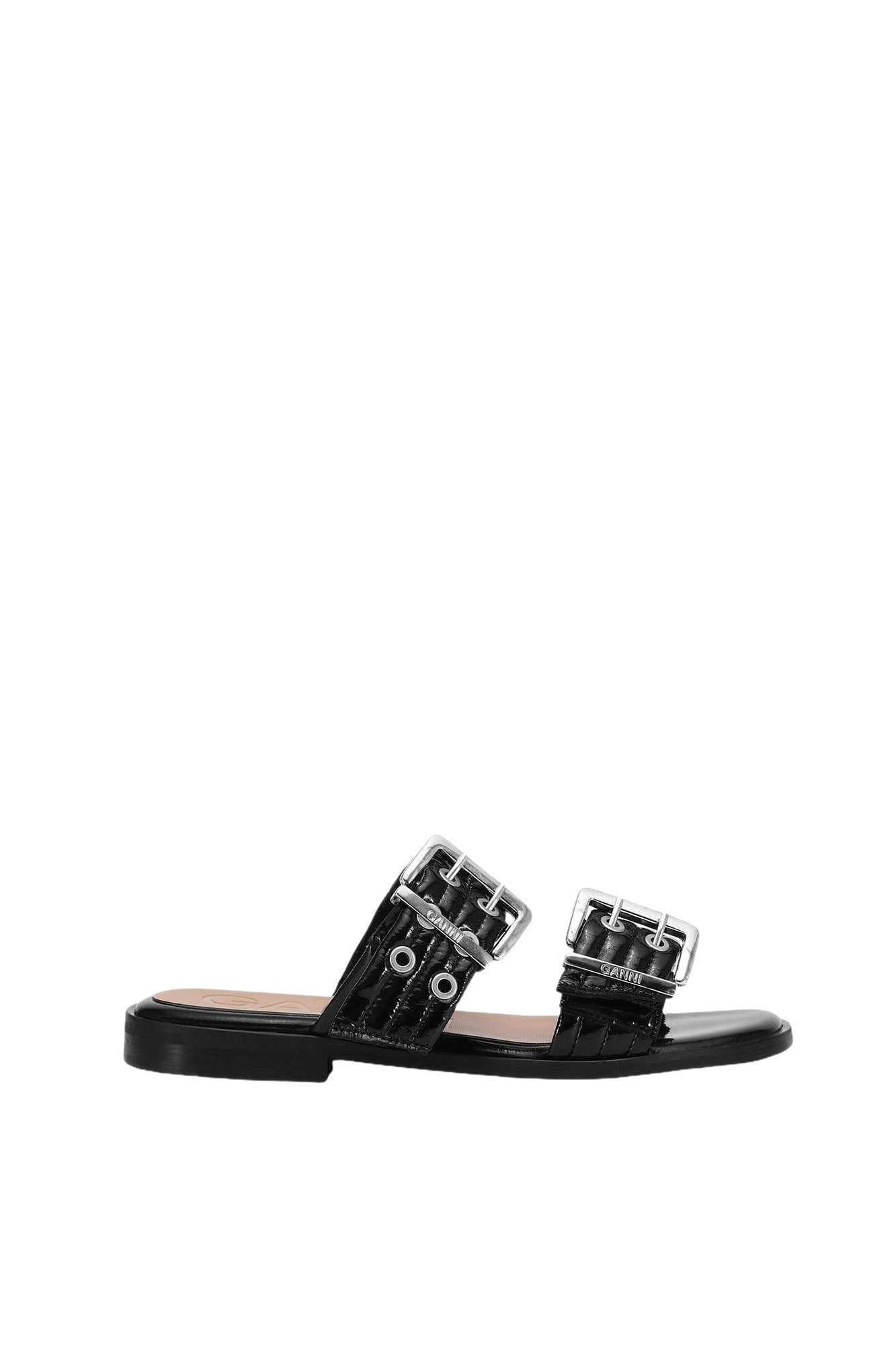 Sandales avec boucles à deux sangles - Black