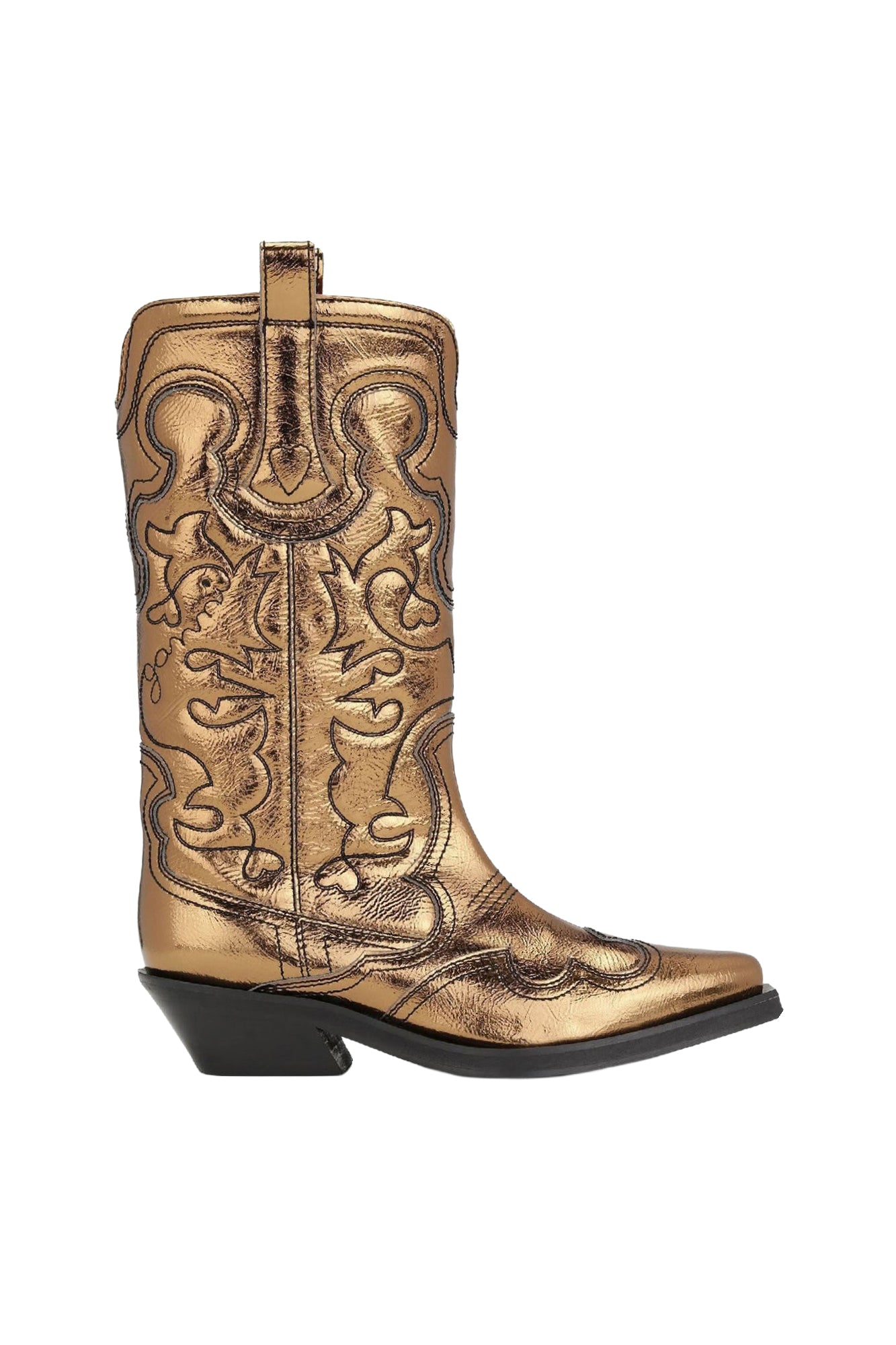 Glitter Western boots - Bronze