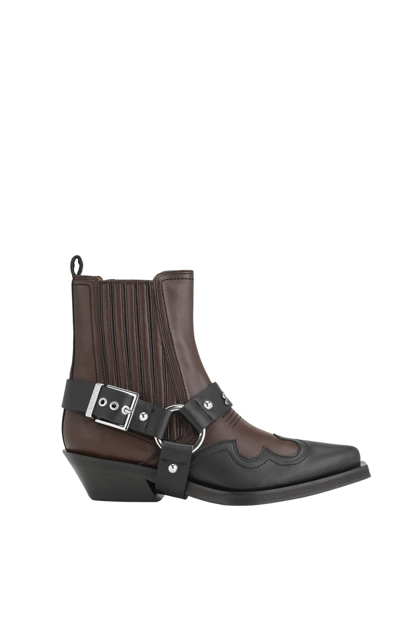 Bottines Chelsea en cuir - Black & Chocolate