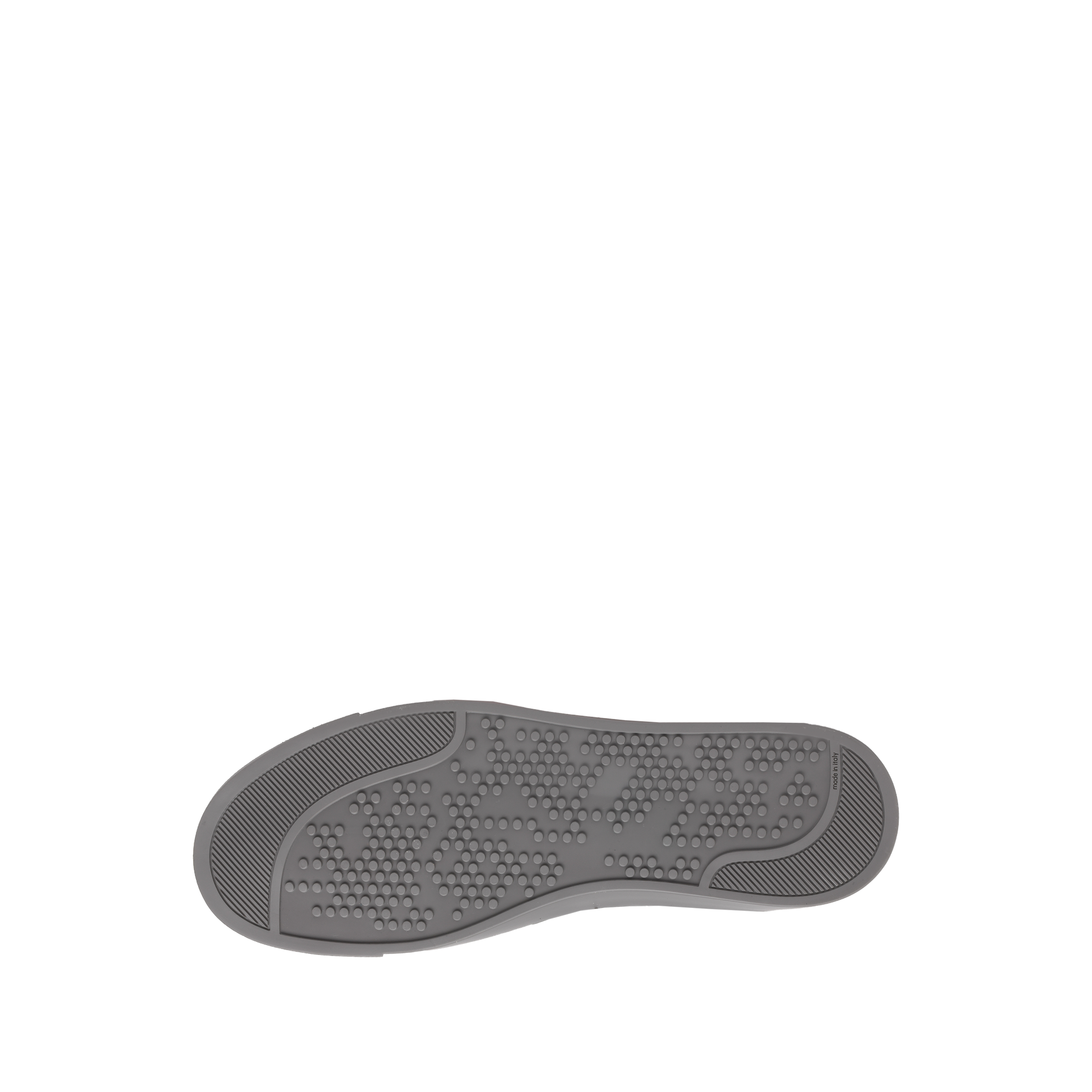 Baskets High Top en cuir lisse - Gris