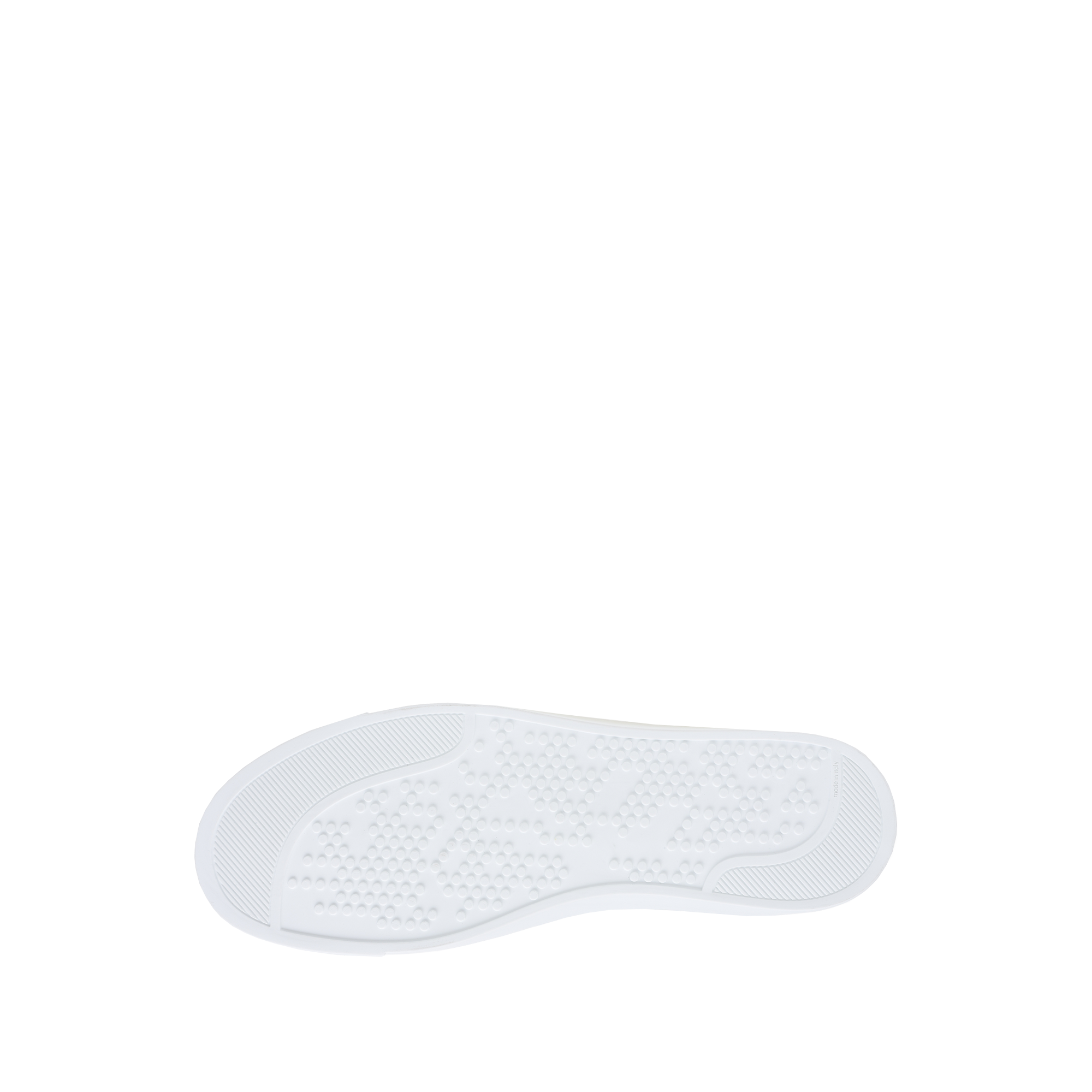 Sneakers High Top en cuir grainé - Blanc