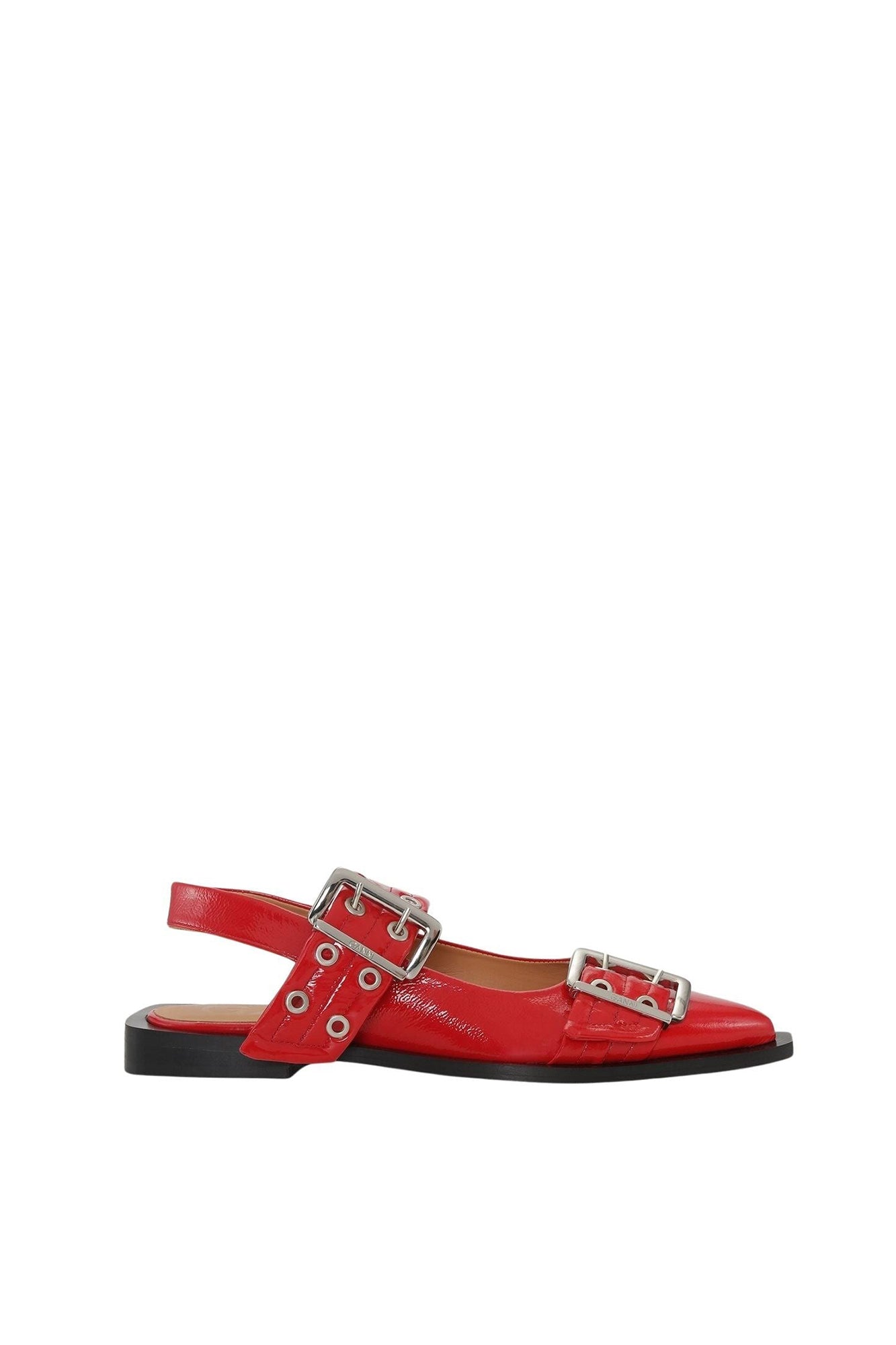 Ballerines à boucles - Racing Red