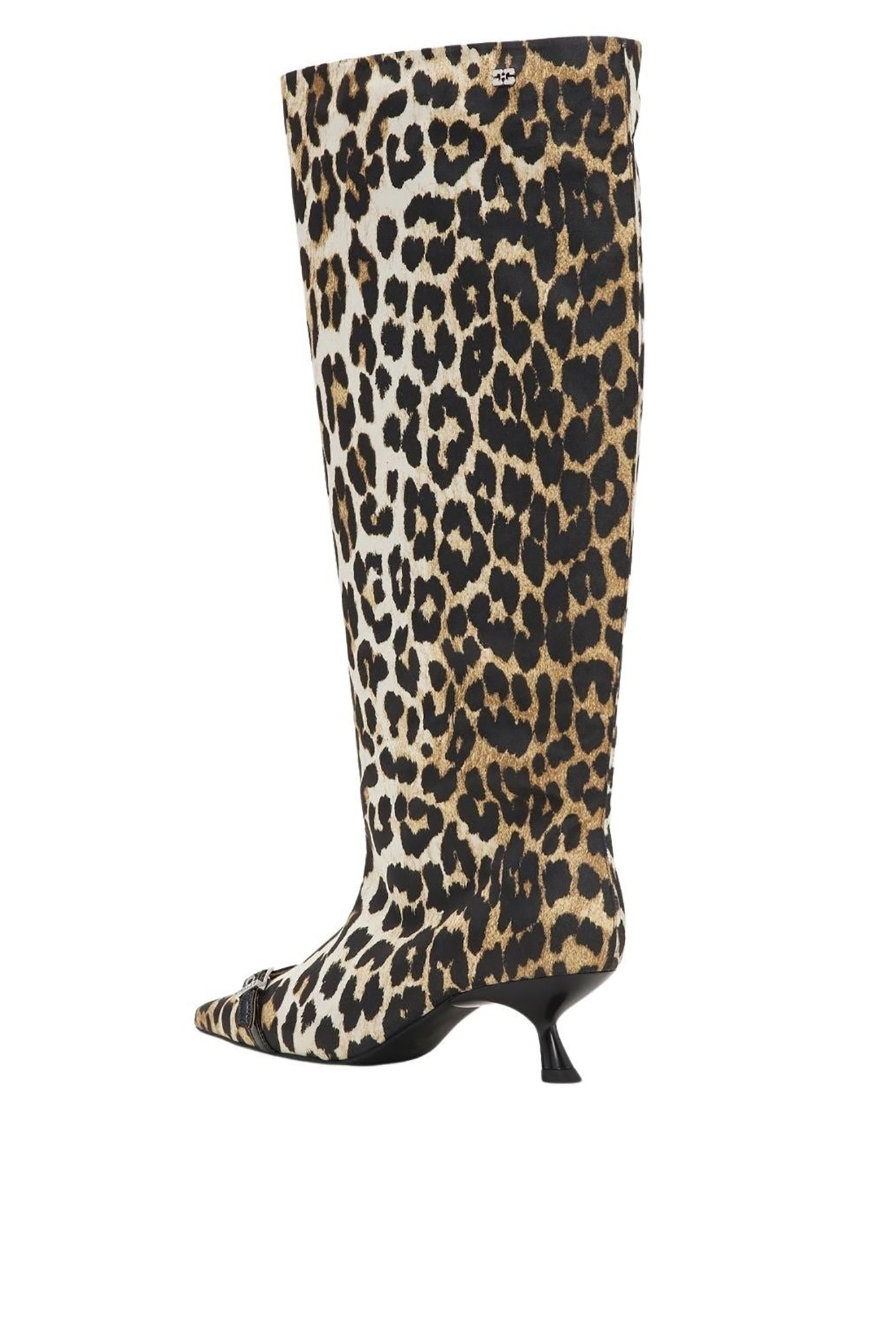 Bottes à talons imprimées animal et œillets - Leopard