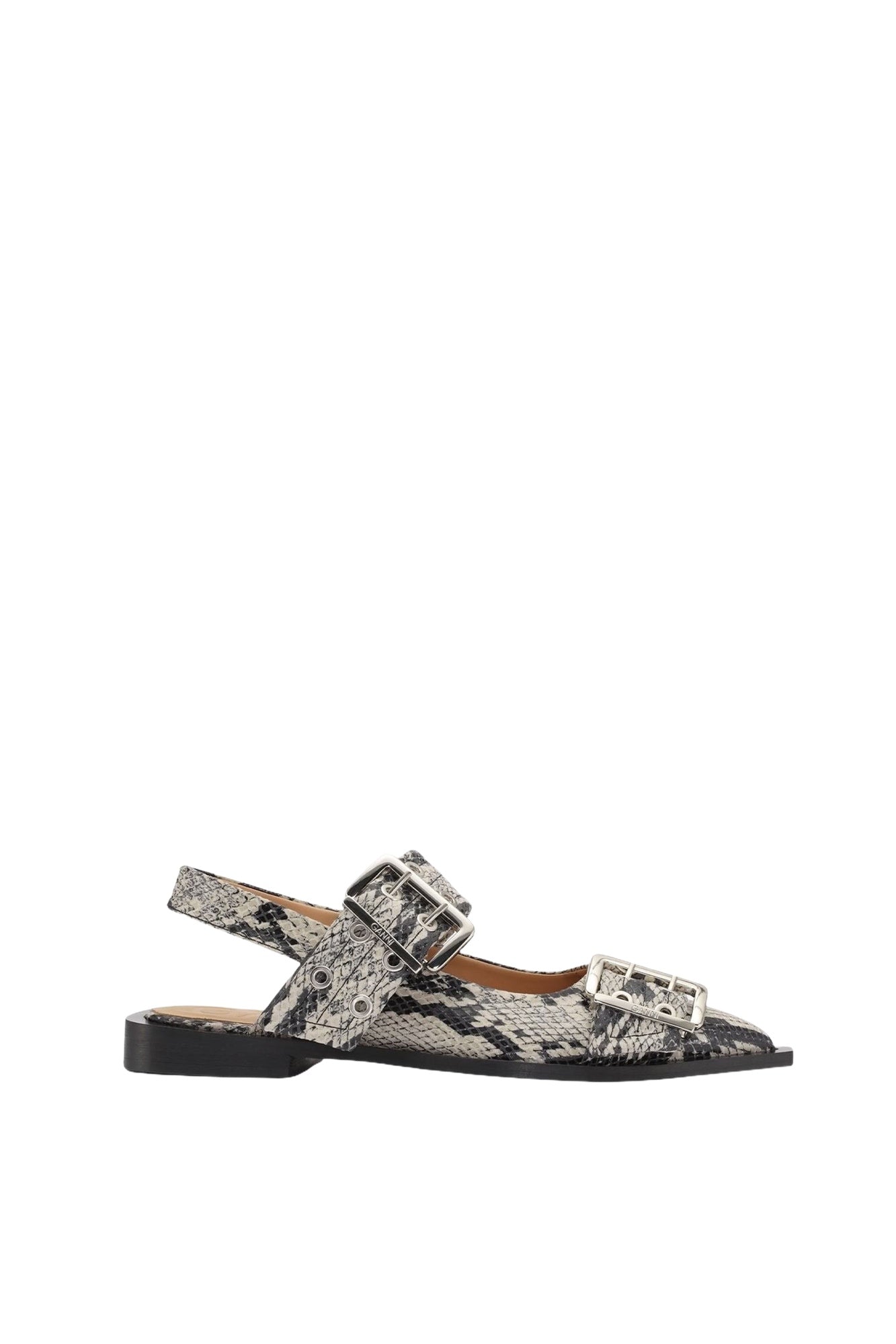 Ballerines avec boucle à imprimé animal - Sand