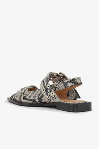 Ballerines avec boucle à imprimé animal - Sand