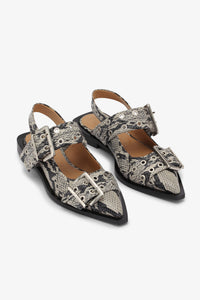 Ballerines avec boucle à imprimé animal - Sand