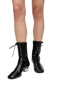 Bottines à lacets - Black