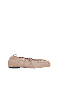 Ballerines à lacets en cuir - Frappe