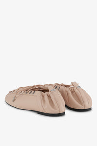 Ballerines à lacets en cuir - Frappe