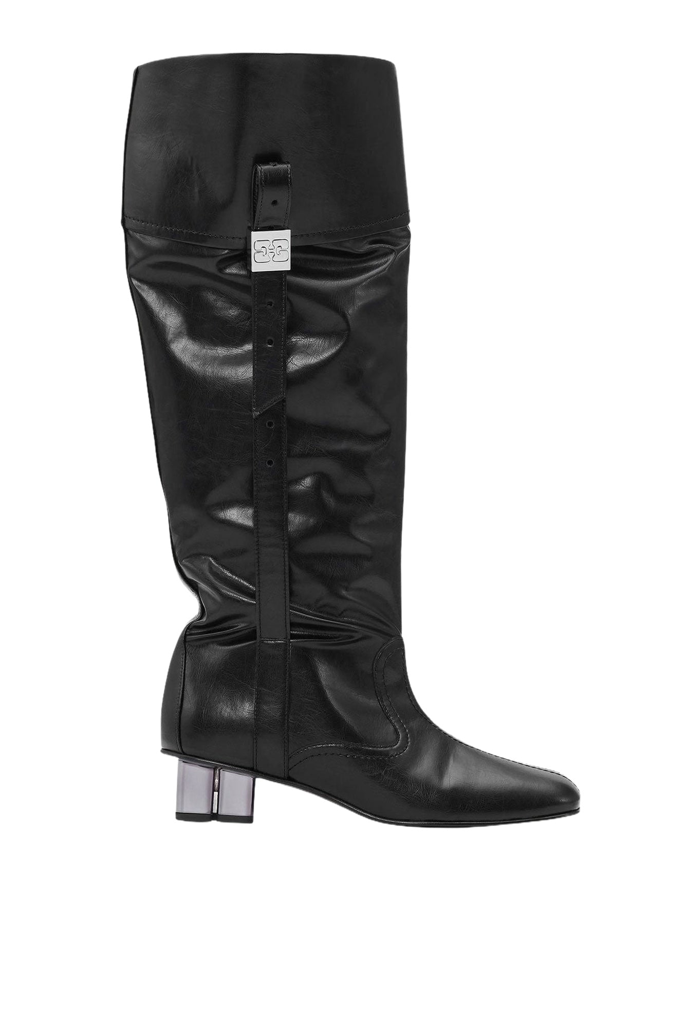 Bottes Slouchy à talons - Black