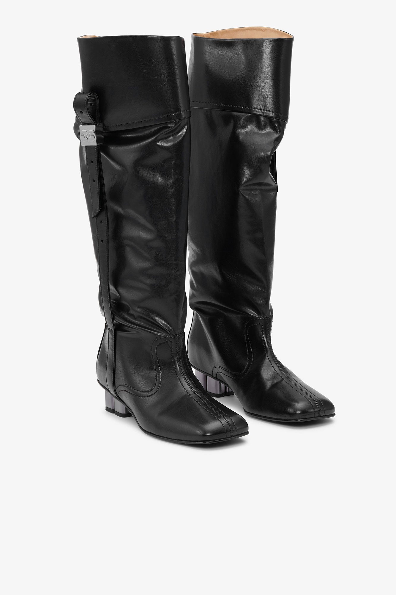 Bottes Slouchy à talons - Black