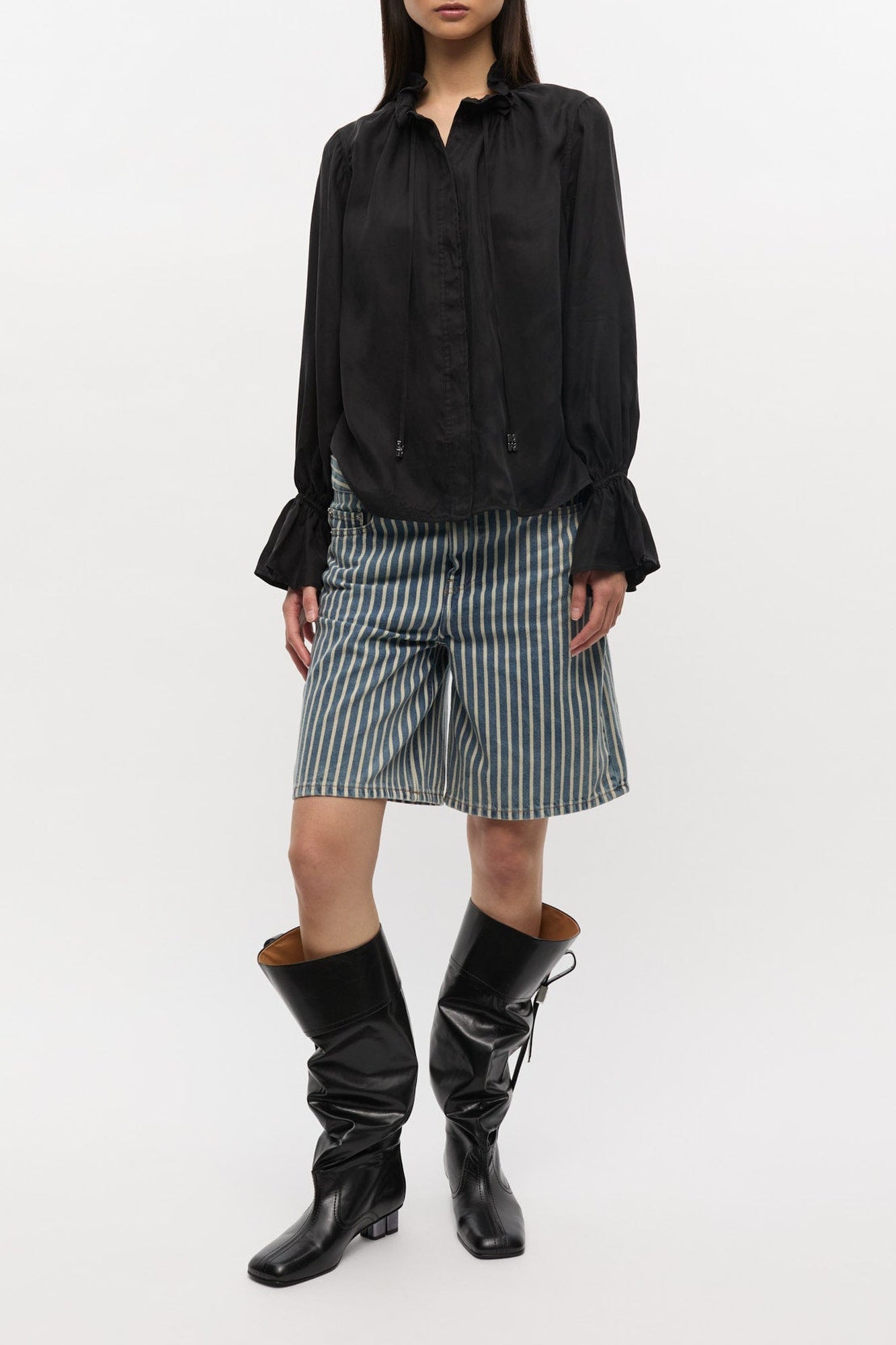 Bottes Slouchy à talons - Black
