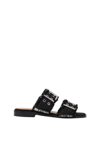Sandales à deux brides et boucles - Black