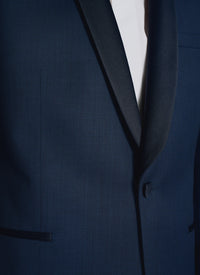 Tailored wool dinner jacket - Navy blue