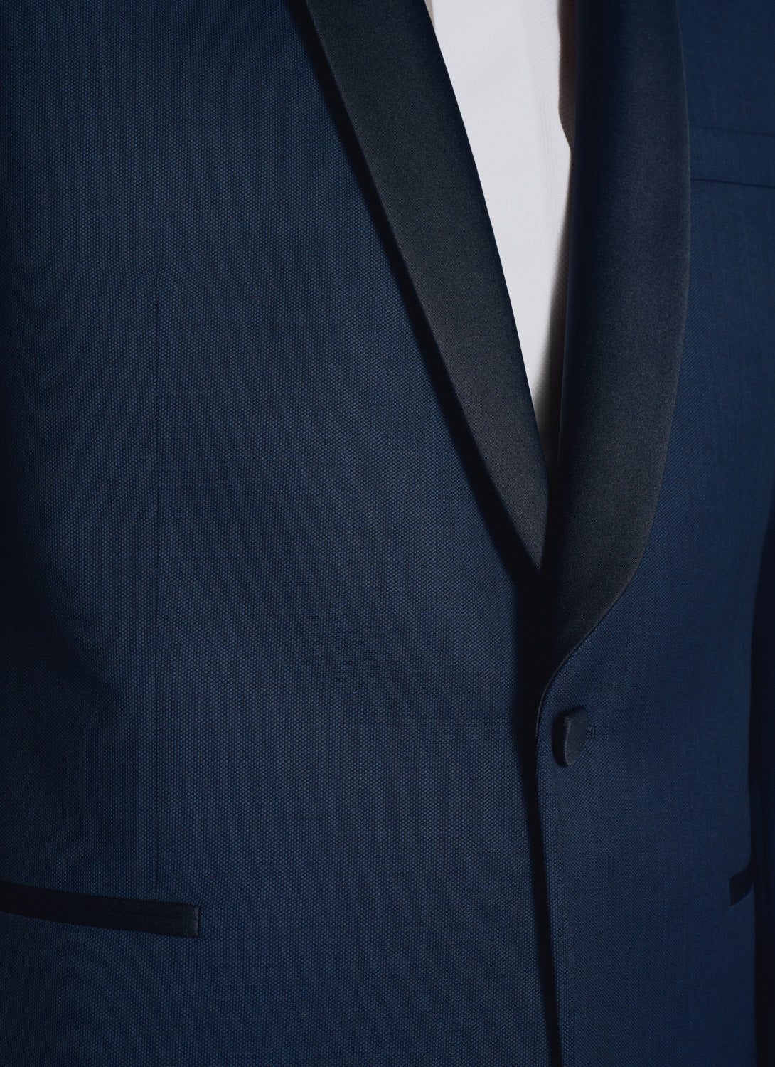Tailored wool dinner jacket - Navy blue