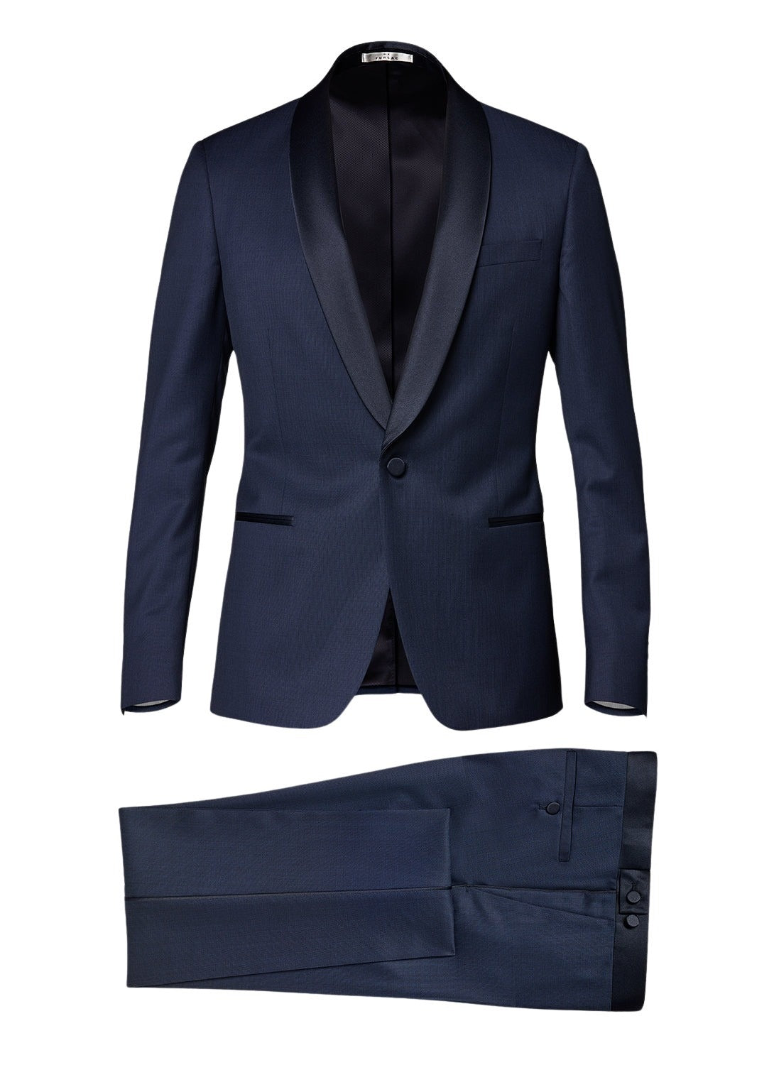 Tailored wool dinner jacket - Navy blue