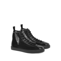 Baskets Helena en cuir lisse - Noir
