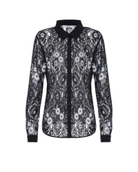 Chemise Sabria en dentelle - Silver Grey