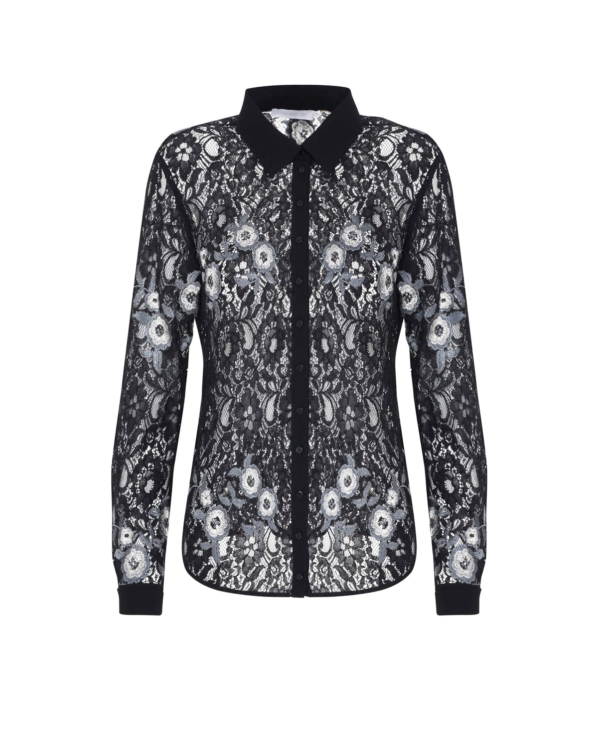 Chemise Sabria en dentelle - Silver Grey