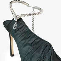 Sadia 95 taffeta pumps - Dark Green