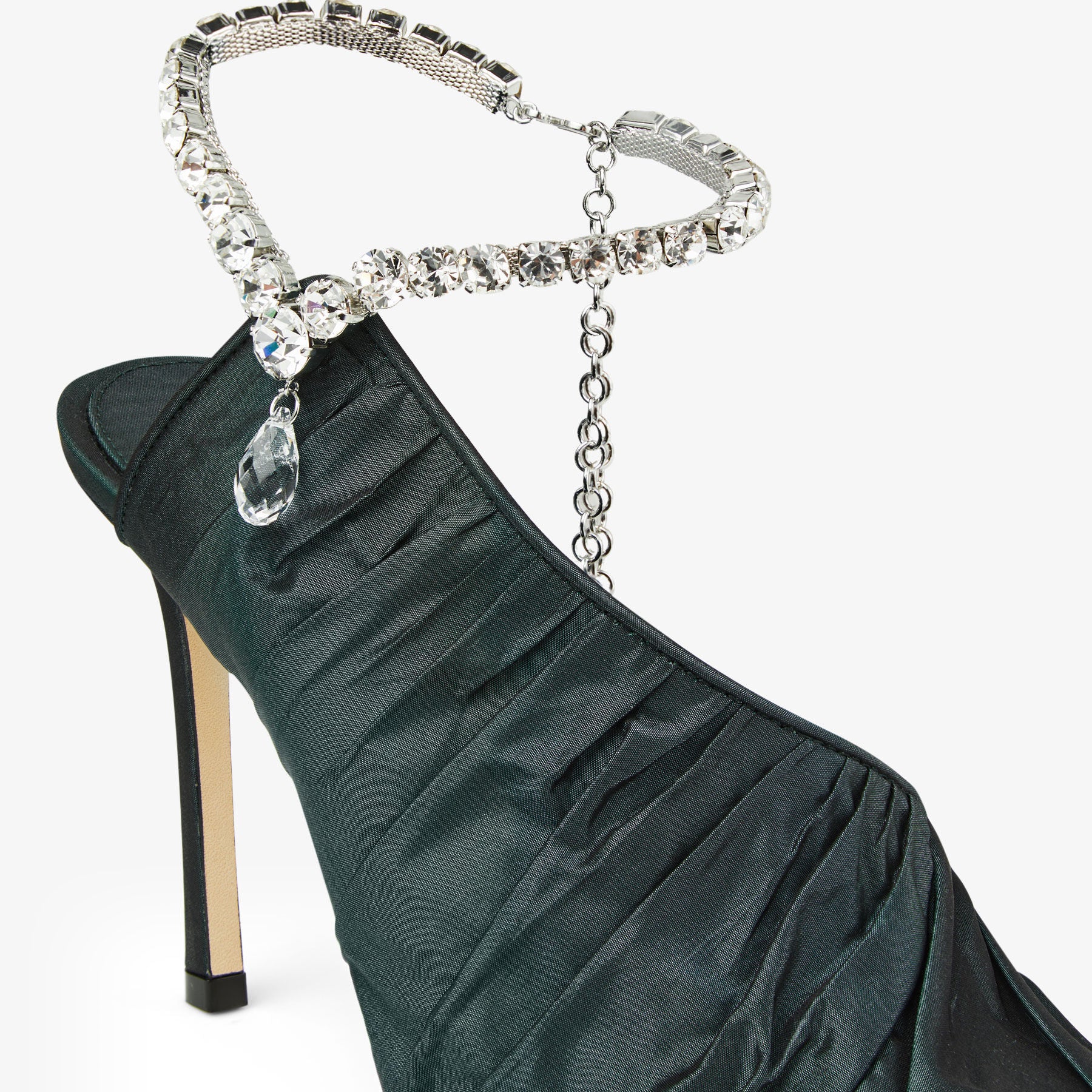 Sadia 95 taffeta pumps - Dark Green