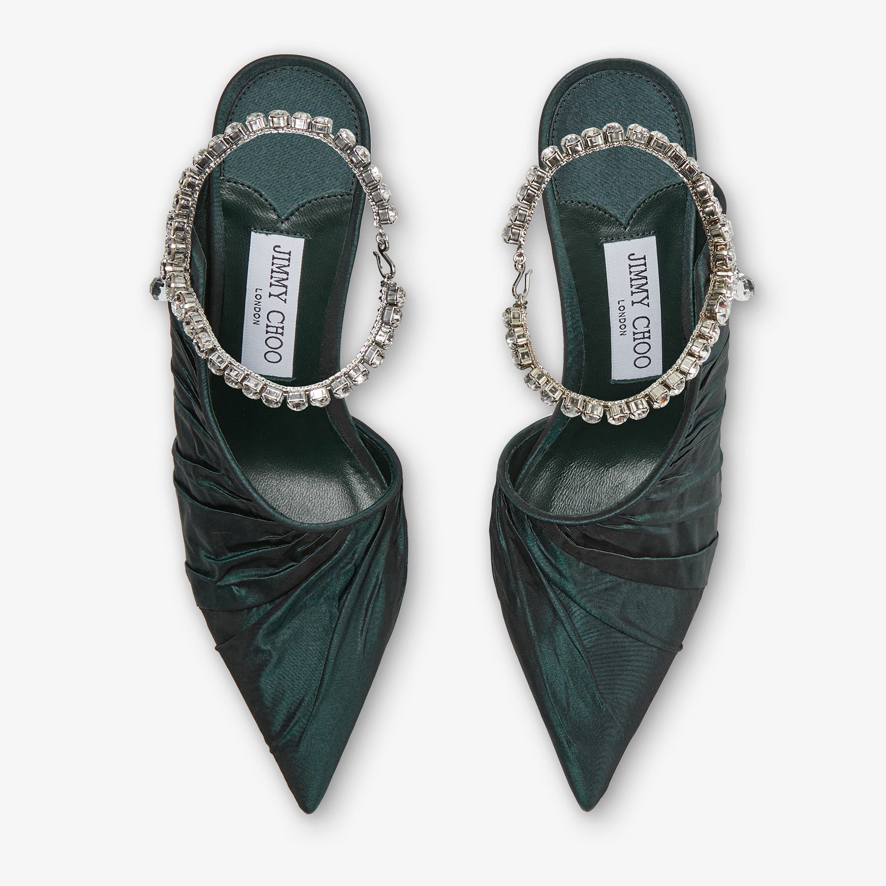 Sadia 95 taffeta pumps - Dark Green