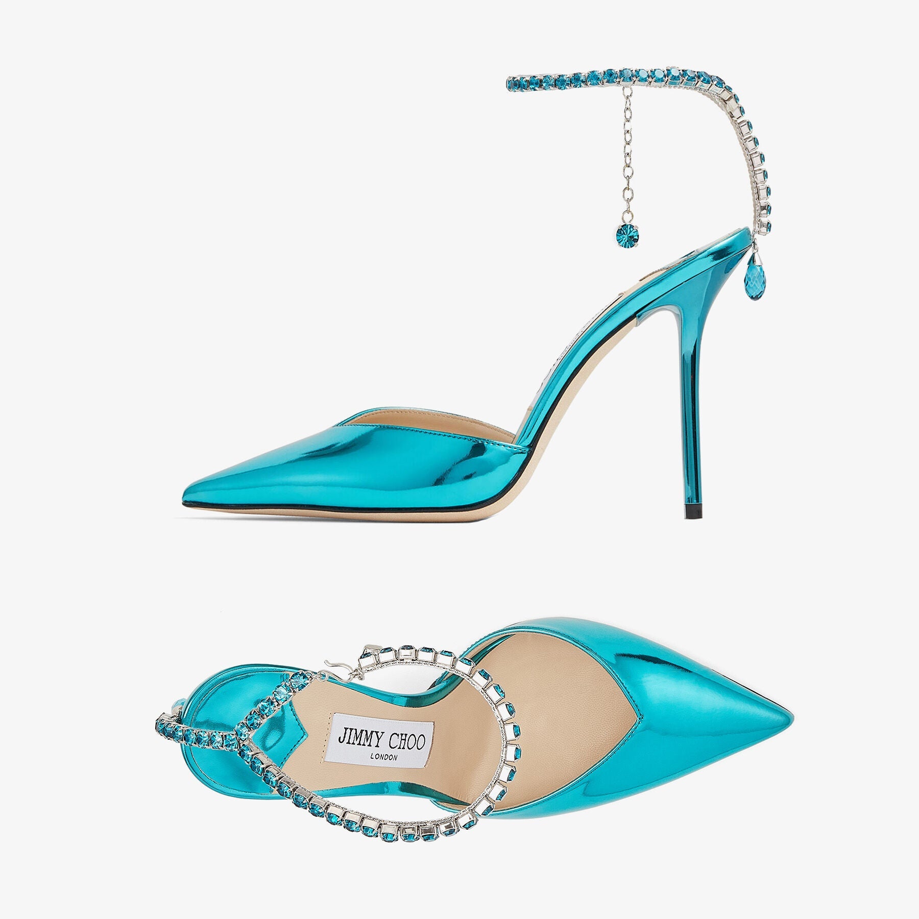 Escarpins Saeda 100 en cuir - Malibu Mix