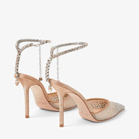 ZNO STOCK 0 / Reco 200 CHAMPAGNE/CRYSTAL Shoe SAEDA 100