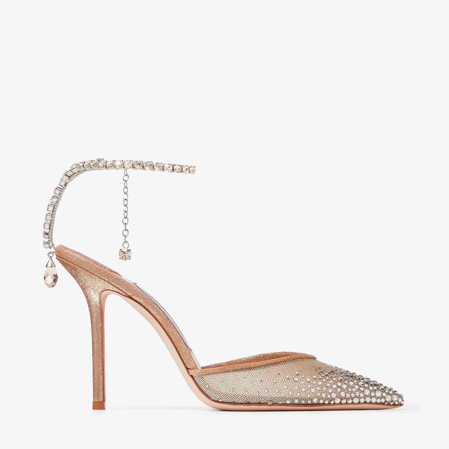 ZNO STOCK 0 / Reco 200 CHAMPAGNE/CRYSTAL Shoe SAEDA 100