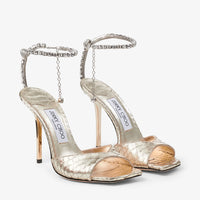 ZNO STOCK 0 / Reco 280 CHAMPAGNE/CRYSTAL Sandal SAEDA SANDAL 100